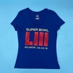 Majestic NFL Super Bowl 2019 Patriots VS. Rams V-Neck Tee